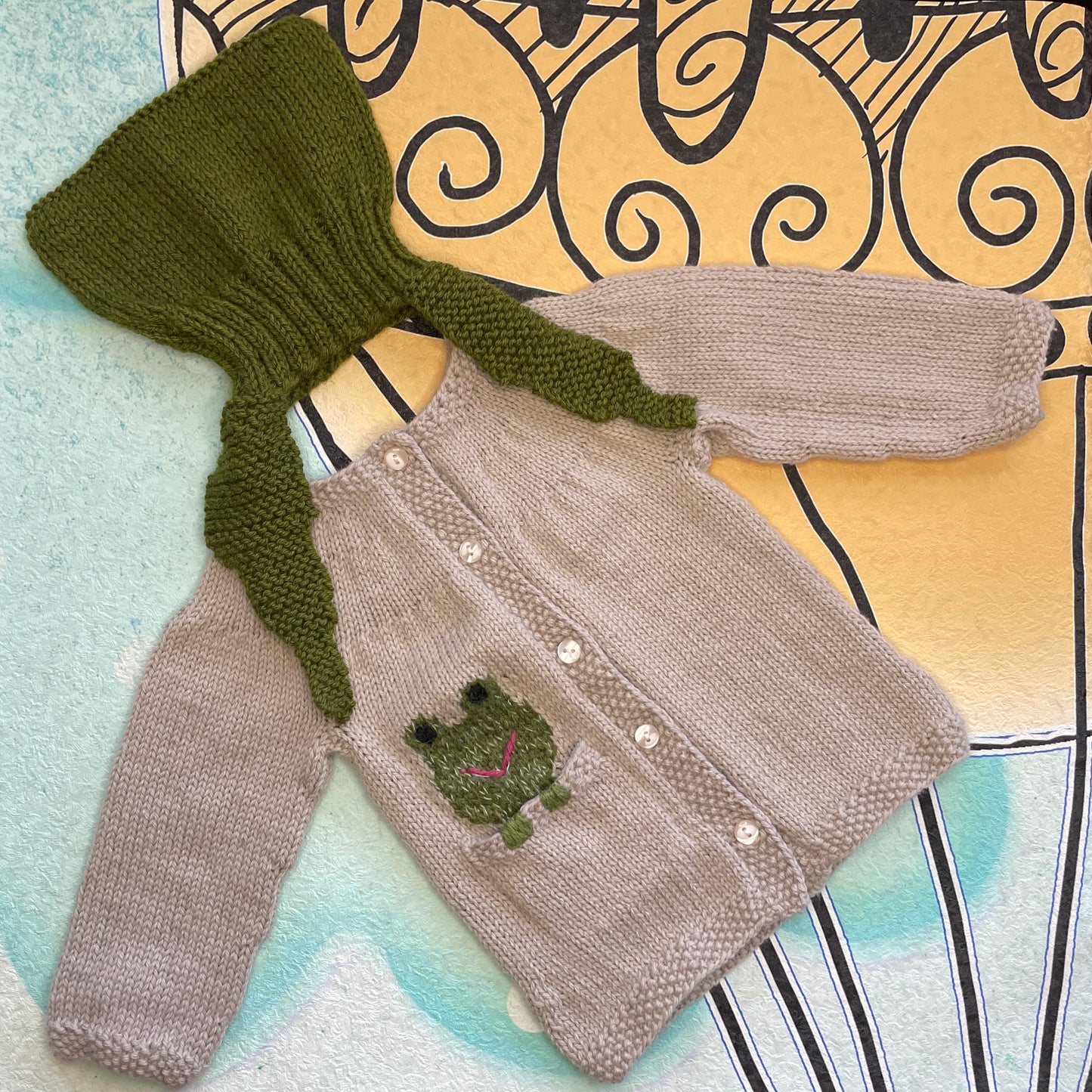 Frog cardigan