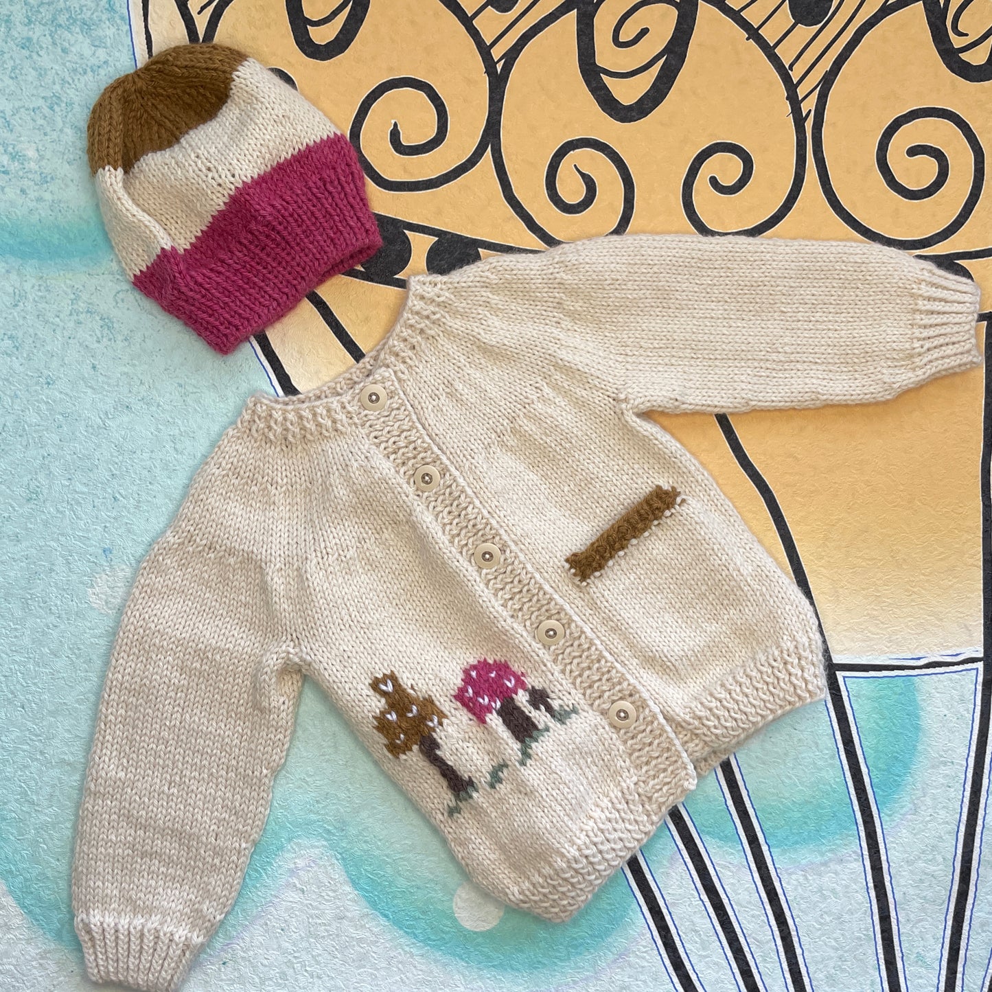 Mushroom cardigan