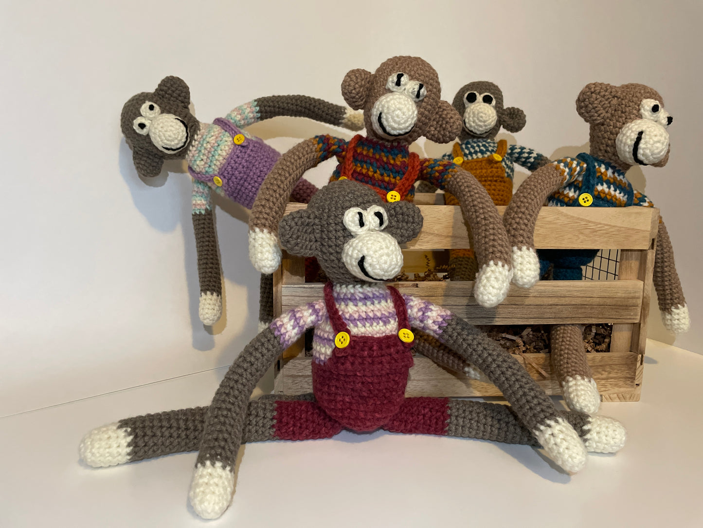 Hand-knit Monkey