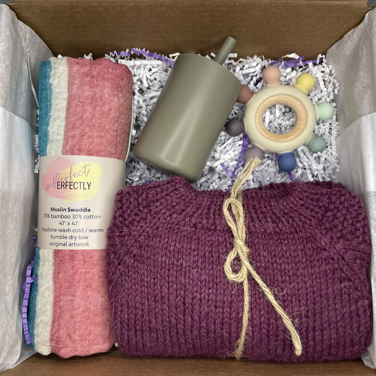 Baby Gift Box - Heirloom Sweater + Essentials