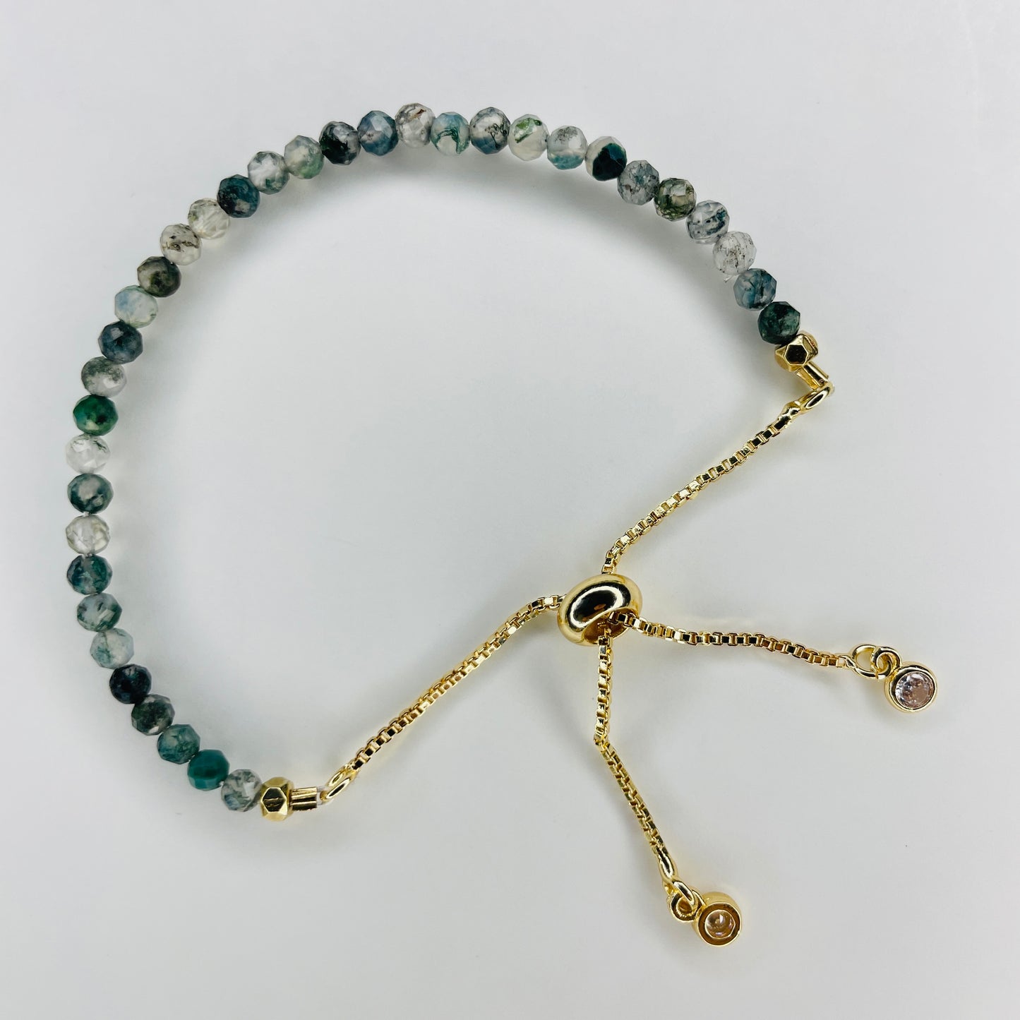 Natural Gemstone Bracelet - Solid