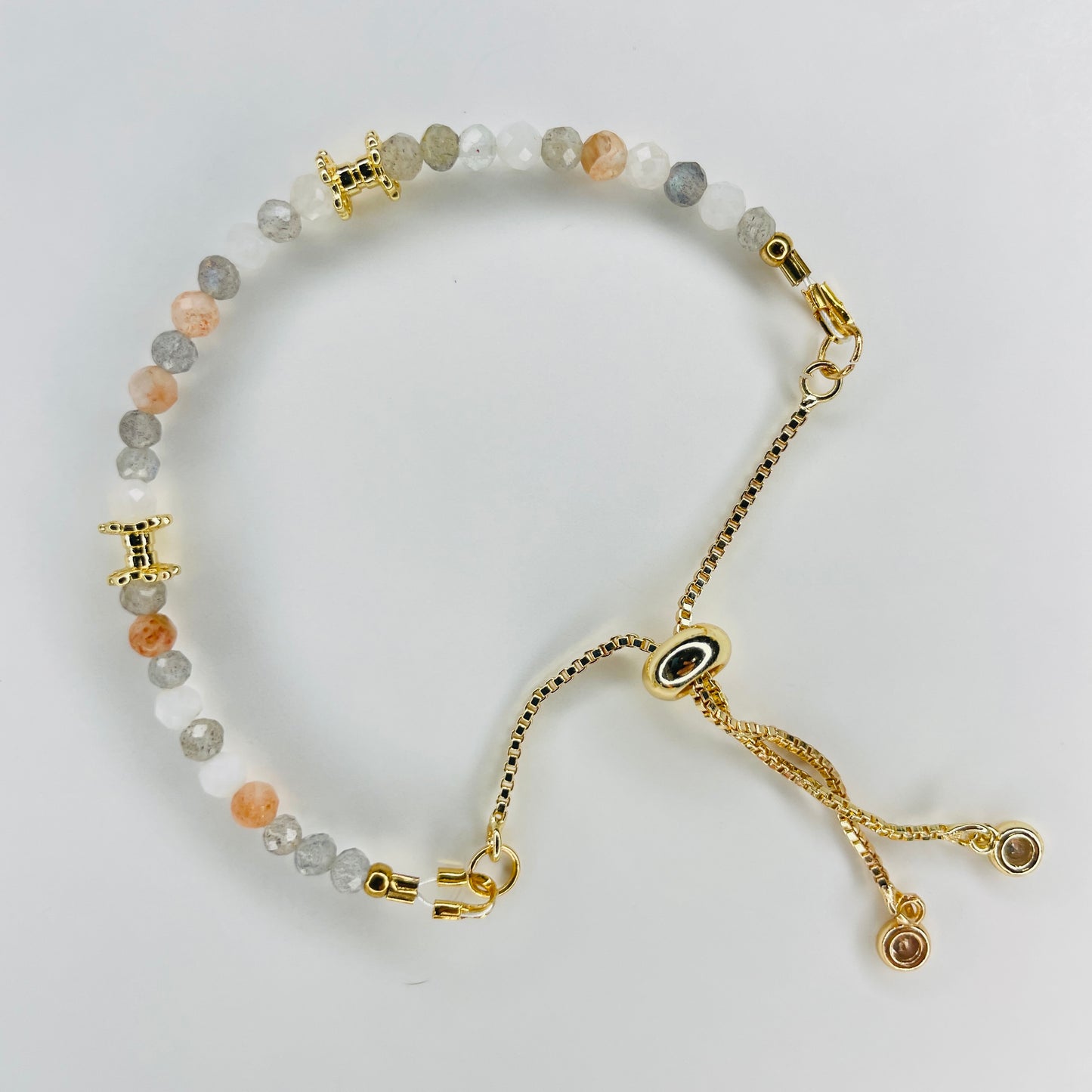Natural Gemstone Bracelet - Flowers